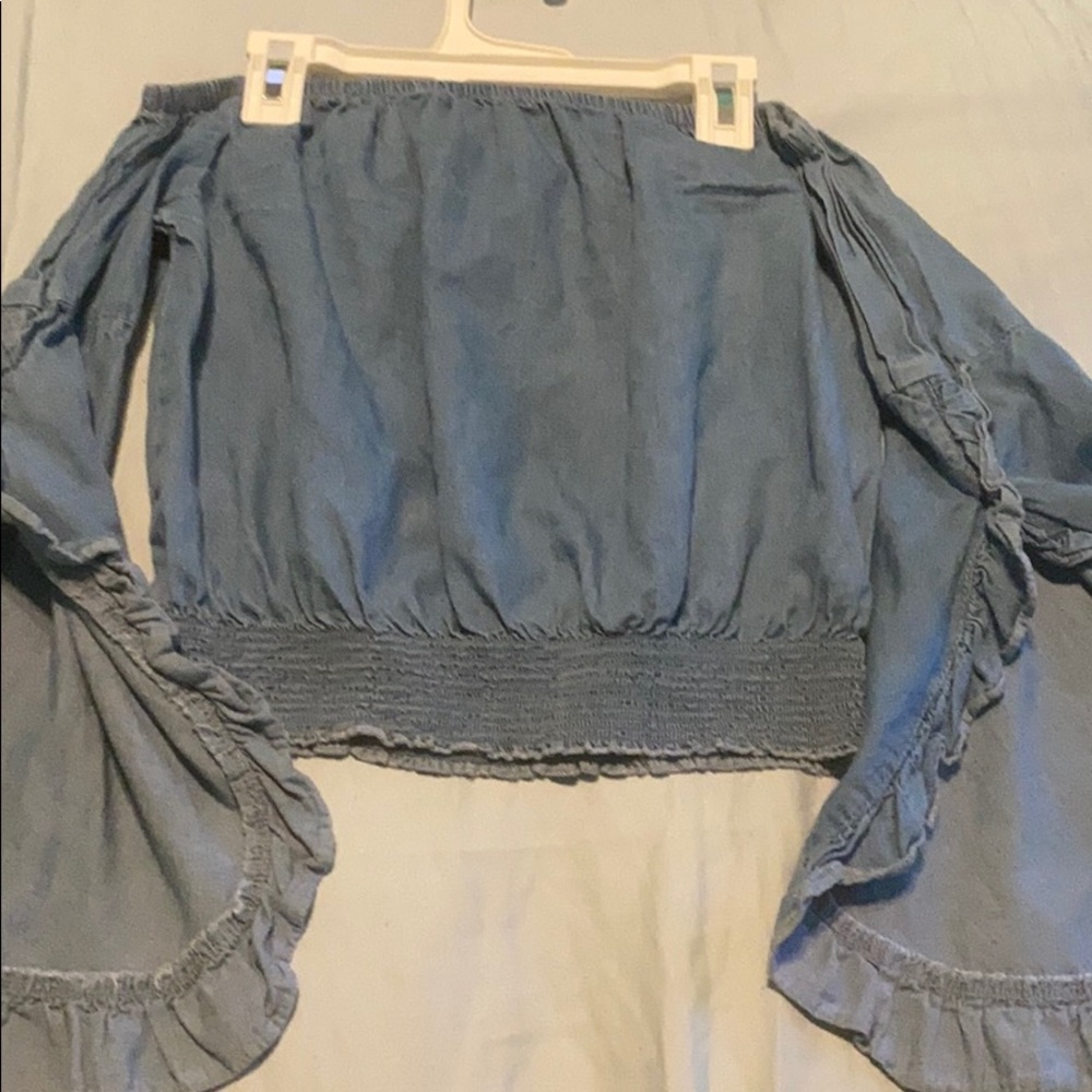 Off the shoulder crop top